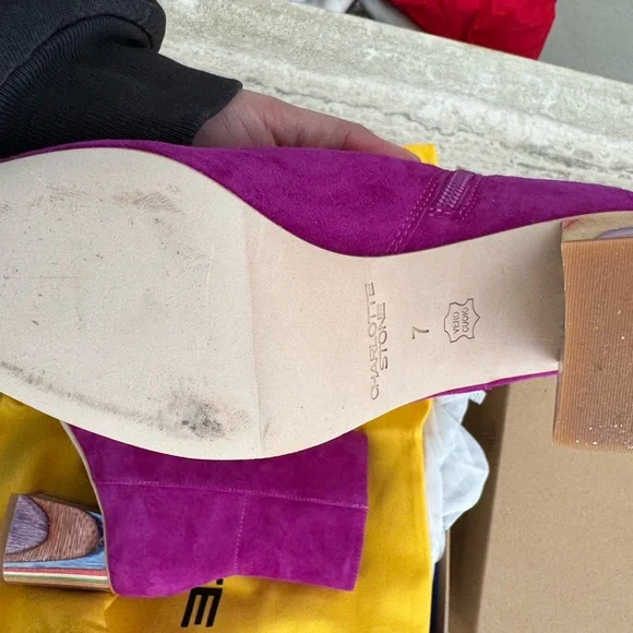 Charlotte Stone teegan boots sz 7 - Picture 3 of 7